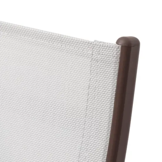 3pc Set with Outdoor Aluminum Adjustable Chaise Lounge & Table Set - Light Gray - Crestlive Products: Rustproof Patio Furniture image {7}