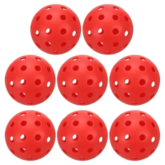 Unique Bargains 40 Holes Durable Precision Good Balance Application Pickleball Balls 8 Pcs image {9}