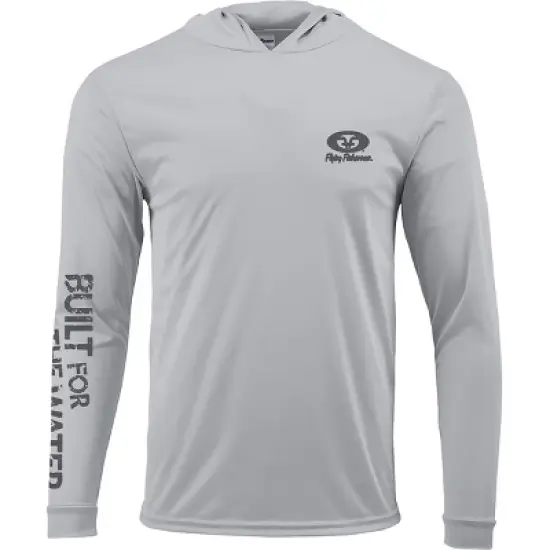 Flying Fisherman Built For Water Performance Pullover Hoodie - Silver image {4}
