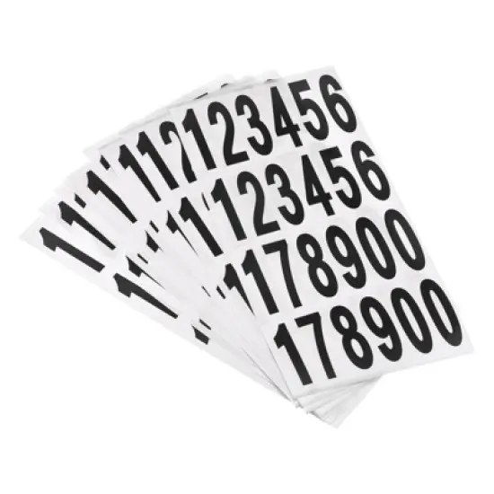 Unique Bargains Office Warehouse Self-Adhesive 12345178900 Mailbox Number Stickers 30 Sheets image {4}