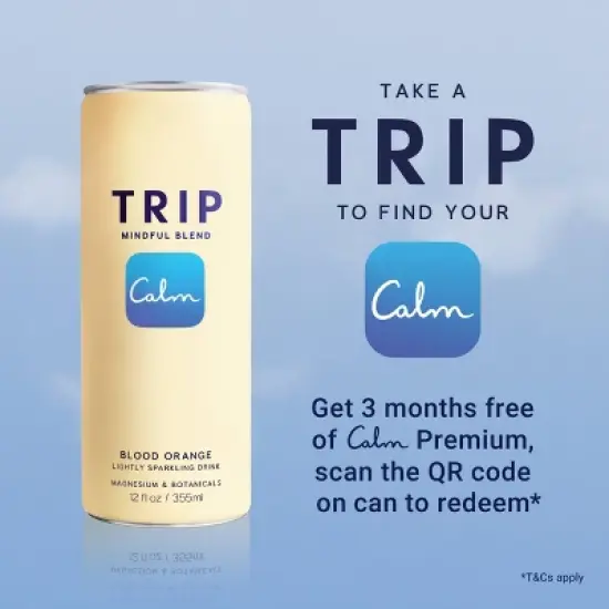 TRIP Mindful Blend Blood Orange Lightly Sparkling Botanicals - 12 fl oz Can image {2}