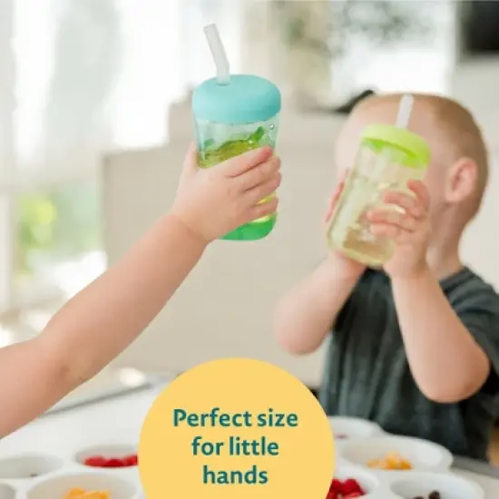 The First Years 7oz Squeeze and Sip Straw Cup - 2pk image {3}
