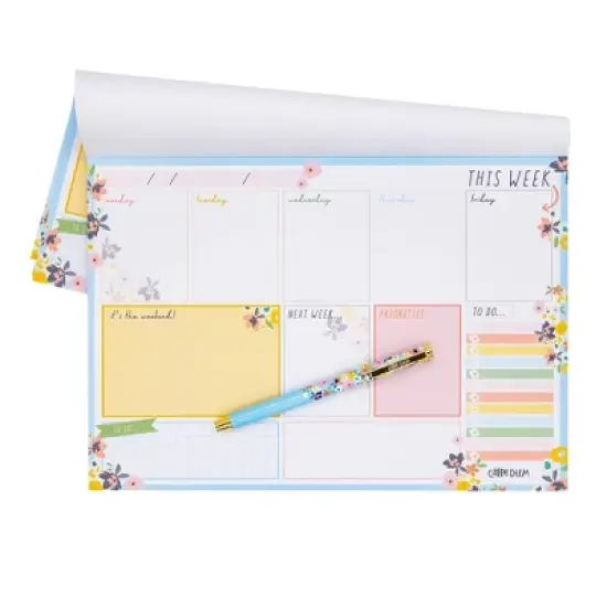 Pukka Pads Weekly Planner Pad - Ditzy Floral - Pack 6 image {2}