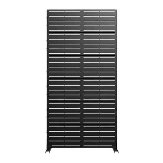PexFix Metal Freestanding Privacy Screen Garden Fence For Deck Patio Balcony Outdoor Privacy Panel Louvered Design image {2}