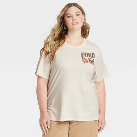 Women's Ford 66 Wild West Short Sleeve Graphic T-Shirt - Ivory image {4}