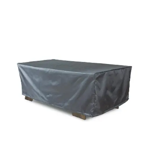 Summerset Shield Gold 2-Layer Polyester Fabric Outdoor Coffee Table Cover, Charcoal Grey image {1}