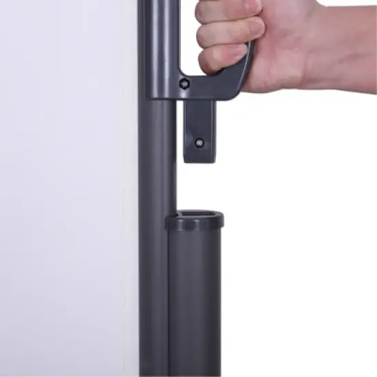 118" x 63" Retractable Outdoor Patio Balcony Deck Side Awning White - Captiva Designs image {4}