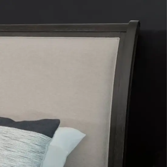 5pc Cindi Sleigh Bedroom Set Gray - Abbyson Living image {4}