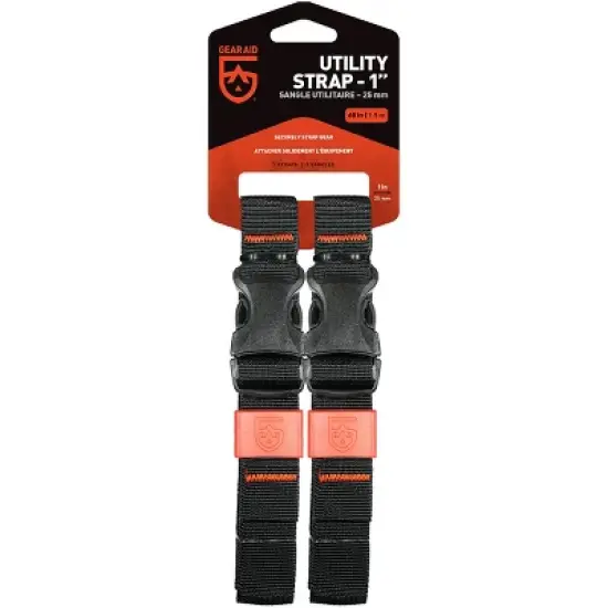 Gear Aid 1" Wide Gear Organizing Utility Strap 2-Pack - Black image {4}