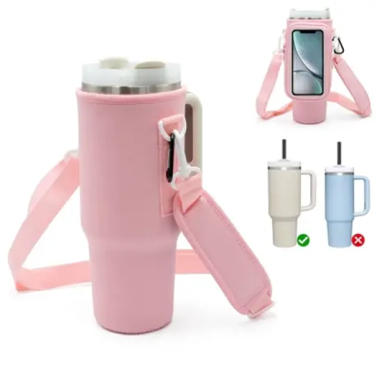 Paucax Premium Carrier Bag with Phone Pocket for Stanley 40/53 oz Thermos - Convenient and Durable image {2}