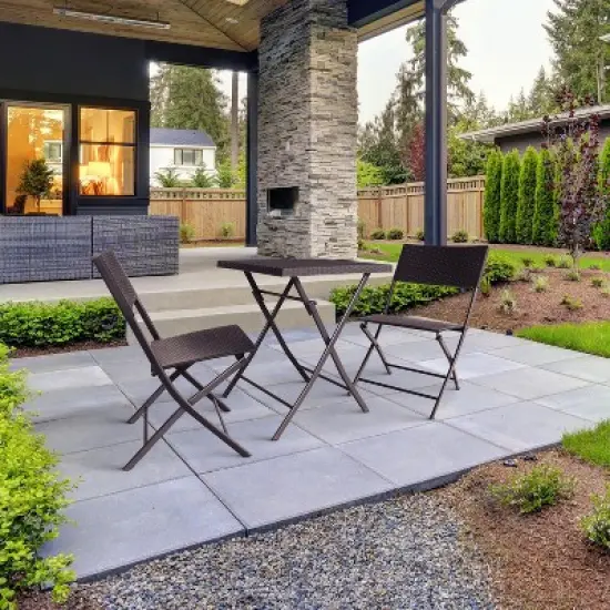 Saint Birch 3PCS Patio Set with 2 Folding Chairs and 1 Folding Table image {5}