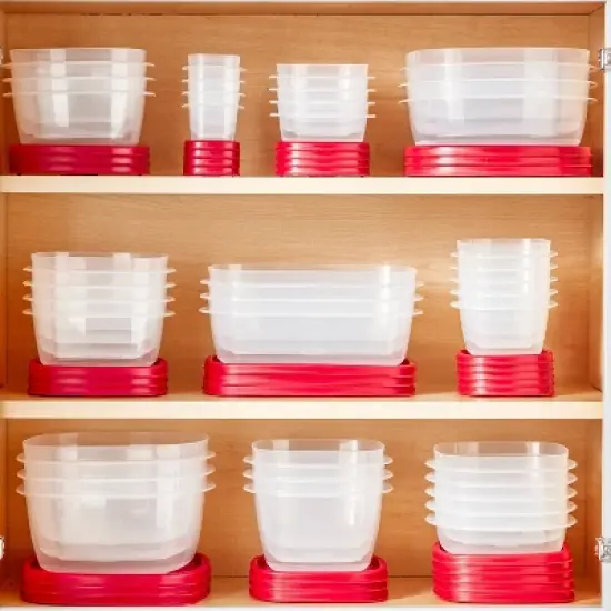 Rubbermaid Easy Find Lids 40pc Plastic Food Storage Container Set Clear image {6}