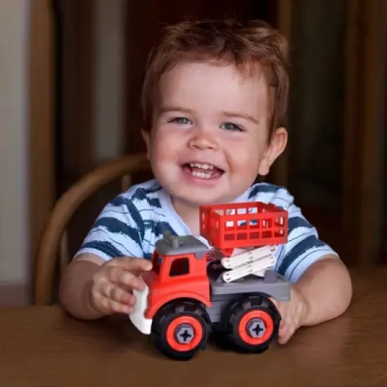 Fun Little Toys Take Apart and Build Fire Trucks 4pc image {2}