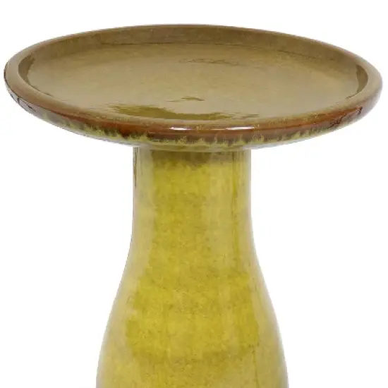 Sunnydaze Outdoor Weather-Resistant Garden Patio High-Fired Smooth Ceramic Hand-Painted Duo Tone Bird Bath image {8}