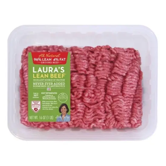 Laura's Lean Beef 96/4 Ground Beef - 1lb image {6}