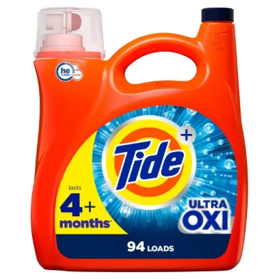 Tide Plus Ultra Oxi Liquid Laundry Detergent image {12}