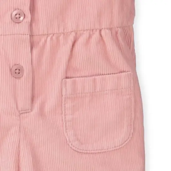 Hope & Henry Girls' Knot Tie Button Front Jumpsuit, Infant image {2}