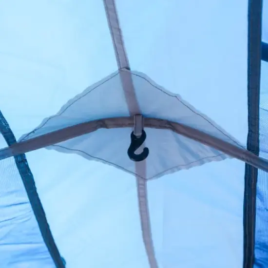 Outsunny 8-10 Man Camping Tent with Weatherproof Rain Cover, Double Layer Backpacking Family Shelter with Mesh Windows, Zipper Door, Portable Carry Bag for Hiking image {4}