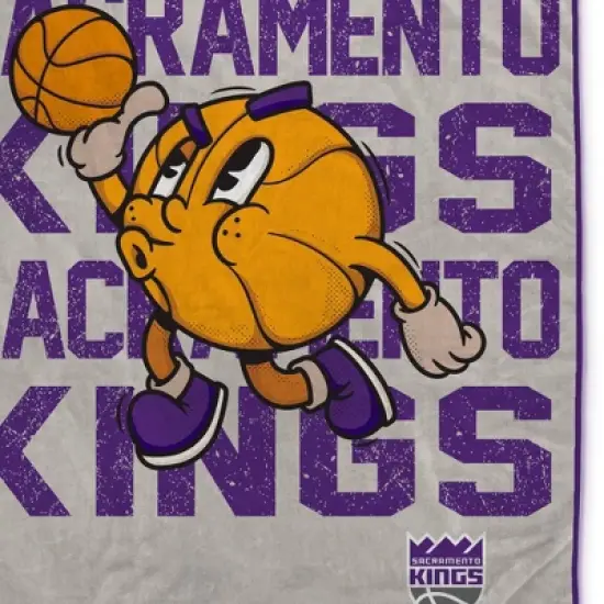 NBA Sacramento Kings 60"x80" Cartoon Basketball Ultra Cozy Blanket image {1}