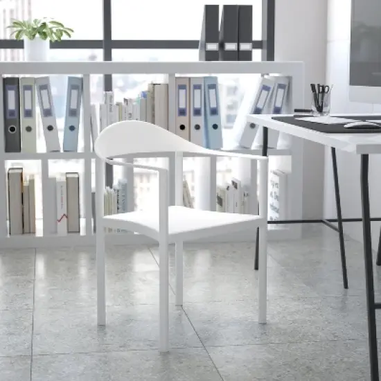 Flash Furniture HERCULES Series 1000 lb. Capacity Plastic Cafe Stack Chair image {1}