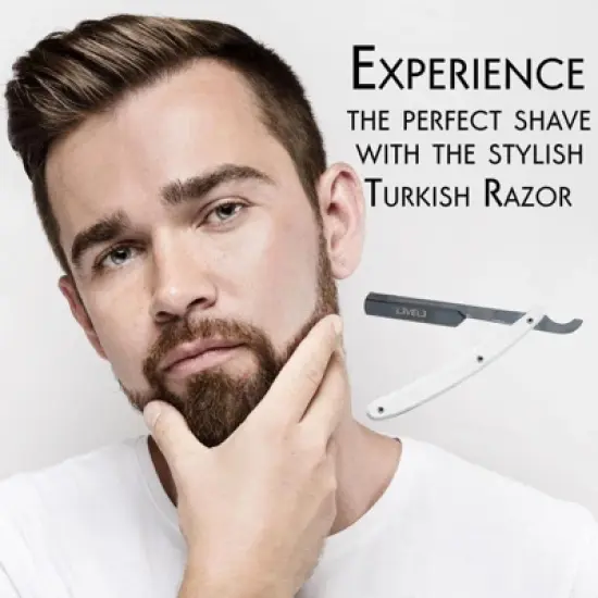 L3 - Level 3 Turkish Razor - Rust Free Straight Edge Razor (White) image {3}