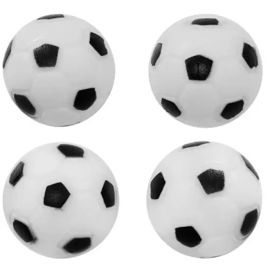 Sunnydaze Indoor Durable Plastic Standard Size Replacement Foosball Table Game Balls - 36mm - Black and White image {4}