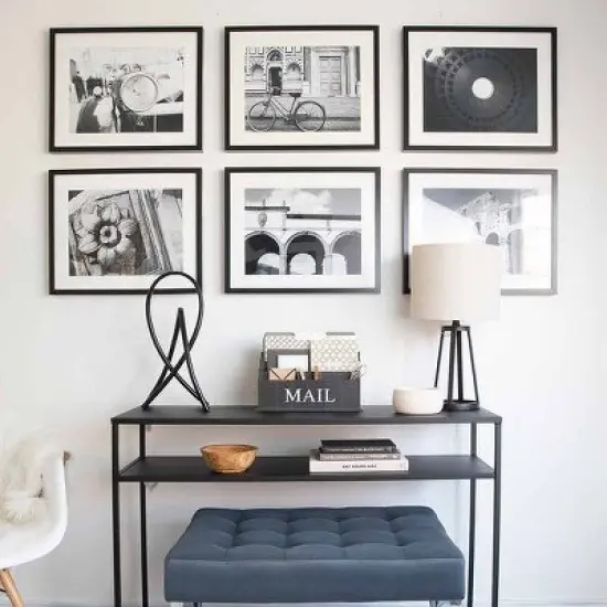 Blu Monaco 3 Tier Wooden Mail Organizer with Mail Printed on Front image {6}