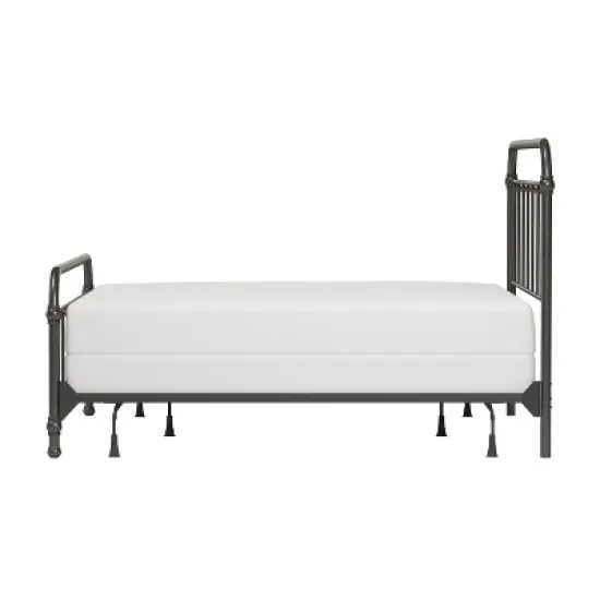 King Kirkland Metal Bed Aged Pewter - Hillsdale Furniture image {7}