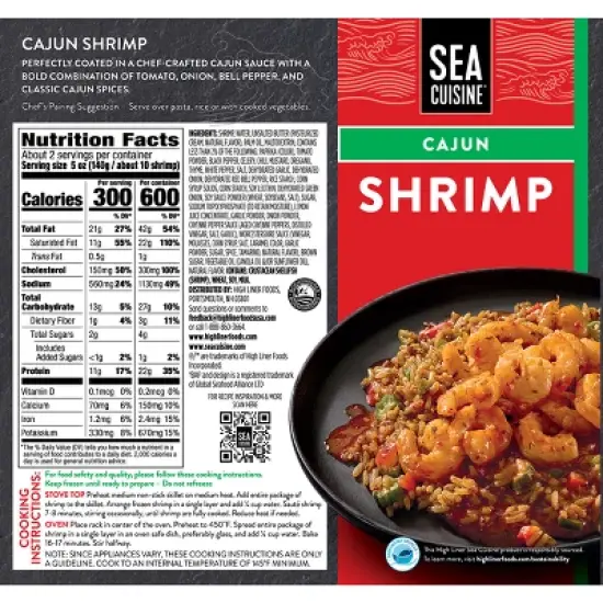 Sea Cuisine Cajun Shrimp - Frozen - 10oz image {2}