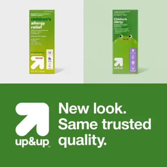 Children's Cetirizine Hydrochloride Allergy Relief Liquid - Grape - 4 fl oz - up&up&trade; image {4}