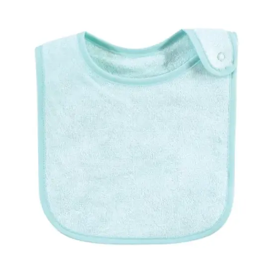 Hudson Baby Infant Boy Rayon from Bamboo Terry Bibs, Gray Mint Lime, One Size image {3}