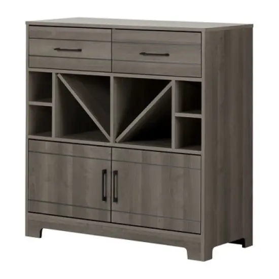 Vietti Bar Cabinet with Bottle Storage and Drawers - South Shore image {11}