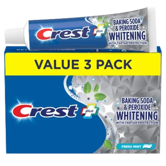 Crest Cavity & Tartar Protection Baking Soda & Peroxide Toothpaste - 5.7oz/3pk image {6}