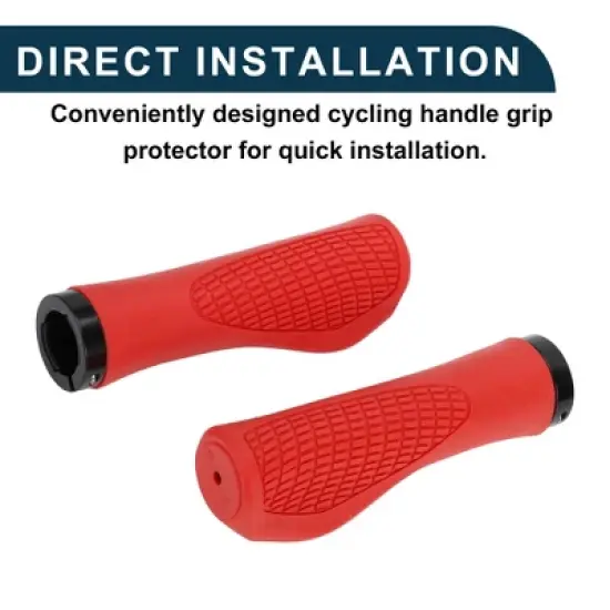Unique Bargains Bike Handlebar Grips Covers 5.28" Red 1 Pair image {5}