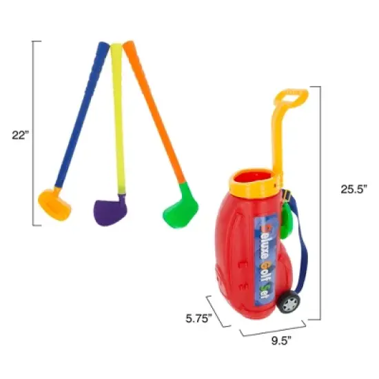 Toy Time Toddler Toy Golf Set With Plastic Bag, Clubs, Putter, Balls, Putting Cup image {2}