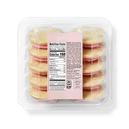 Frosted Sugar Cookies With Pink Icing - 13.5oz/10ct - Favorite Day&trade; image {2}