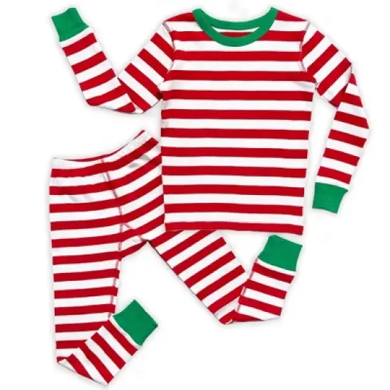 Mightly Kids' Fair Trade 100% Organic Cotton Tight Fit Pajamas Set image {8}