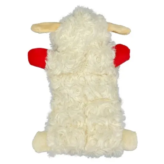 Multipet 9" Lamb Chop Squeaker Mat Dog Interactive Plush Toy image {2}