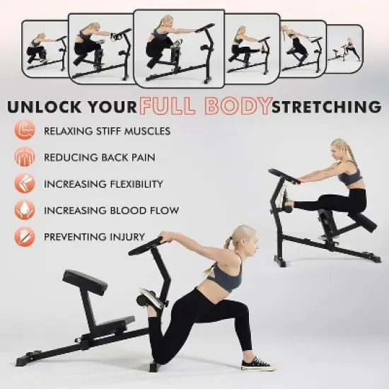 Stretch Machine, Full Body Stretching Equipment for Flexibility Training, Adjustable Leg Stretcher Machine, Lower Back Stretcher image {6}