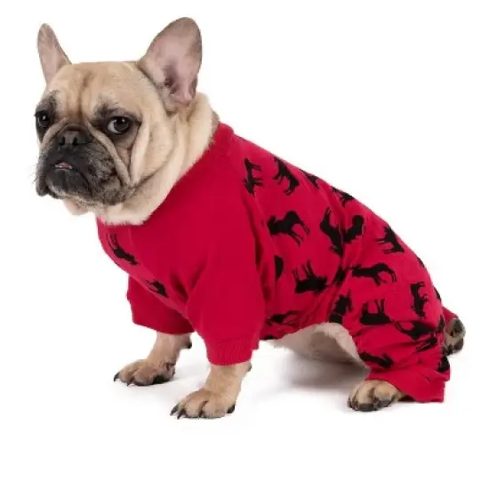 Leveret Dog Cotton Christmas Pajamas image {2}