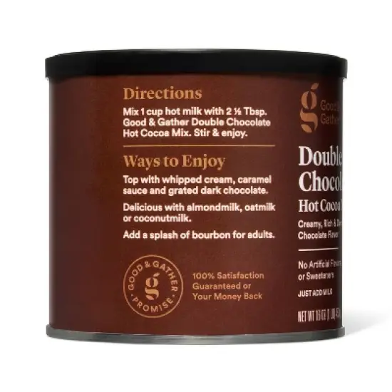 Double Chocolate Flavored Hot Cocoa Mix - 16oz - Good & Gather&trade; image {2}