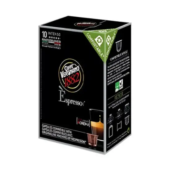 Caffe Vergnano Intenso Coffee Nespresso Capsules 10ct image {4}