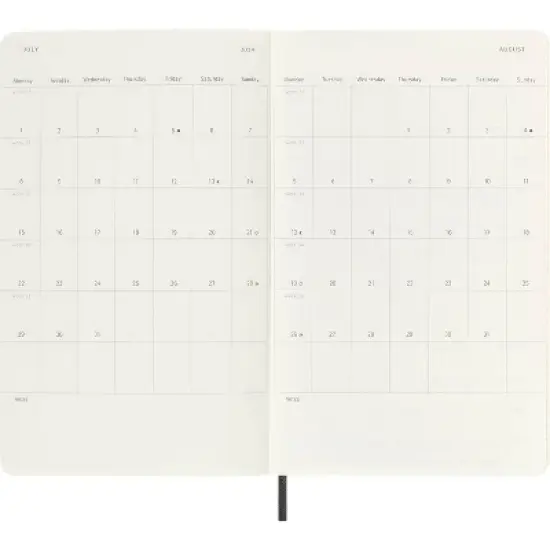 Moleskine 2023-24 18 month Academic Weekly Planner 8.25"x5" Large Softcover Black image {4}