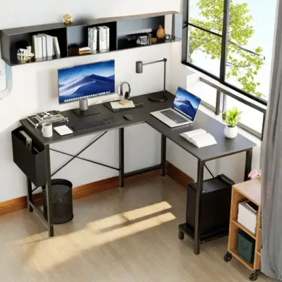 FONTOI Ergonomic Standing Desk, Height Adjustable Computer Desk with Control Pane image {8}