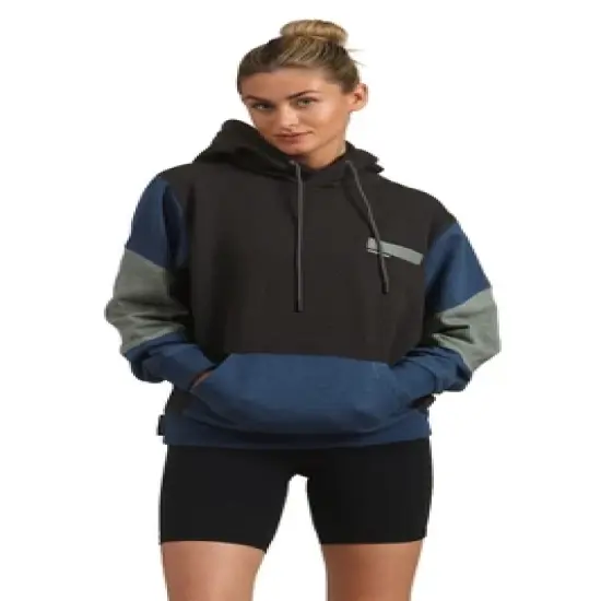 Members Only Women's Colorblock Pullover Oversized Hooded Sweatshirt image {5}