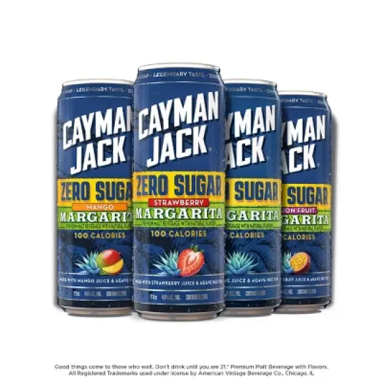 Cayman Jack Zero Sugar Variety Pack - 12pk/12 fl oz Cans image {1}