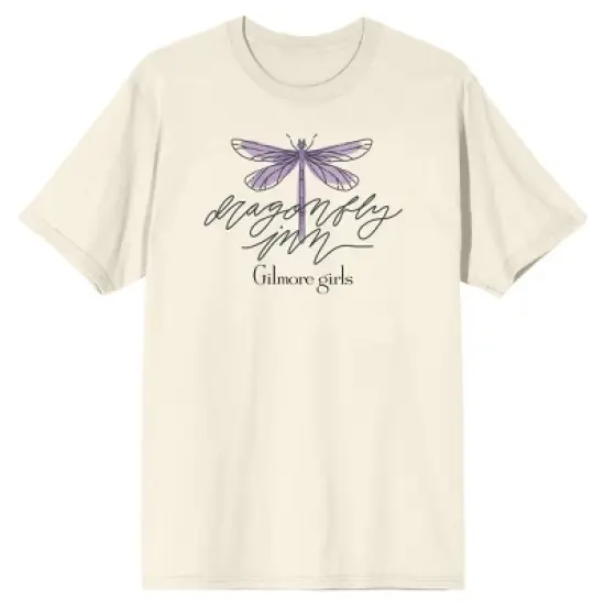 Gilmore Girls Dragonfly Inn Logo Tan Men's T-Shirt image {1}