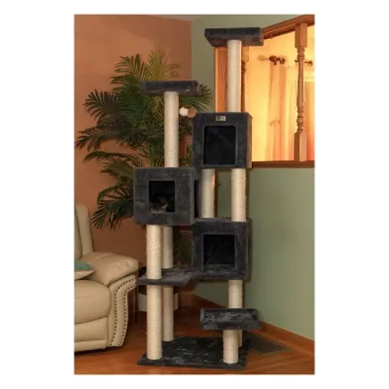 Armarkat Real Wood Griant Cat Tower with Condos for Multiple Cats  A8104 image {3}