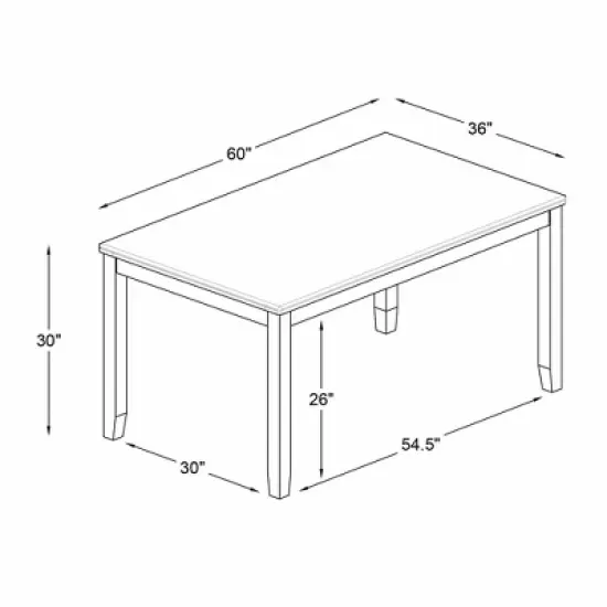 Jordan Dining Table - Linon image {11}