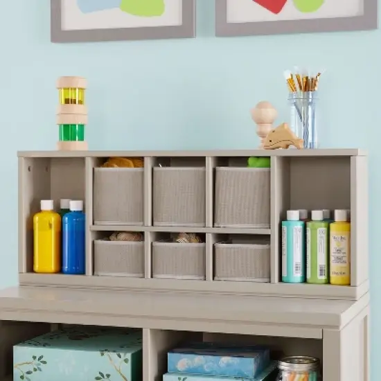 Martha Stewart Crafting Kids' Tabletop Cubby Organizer: Children's Arts and Crafts Supply Storage with Fabric Bins image {6}